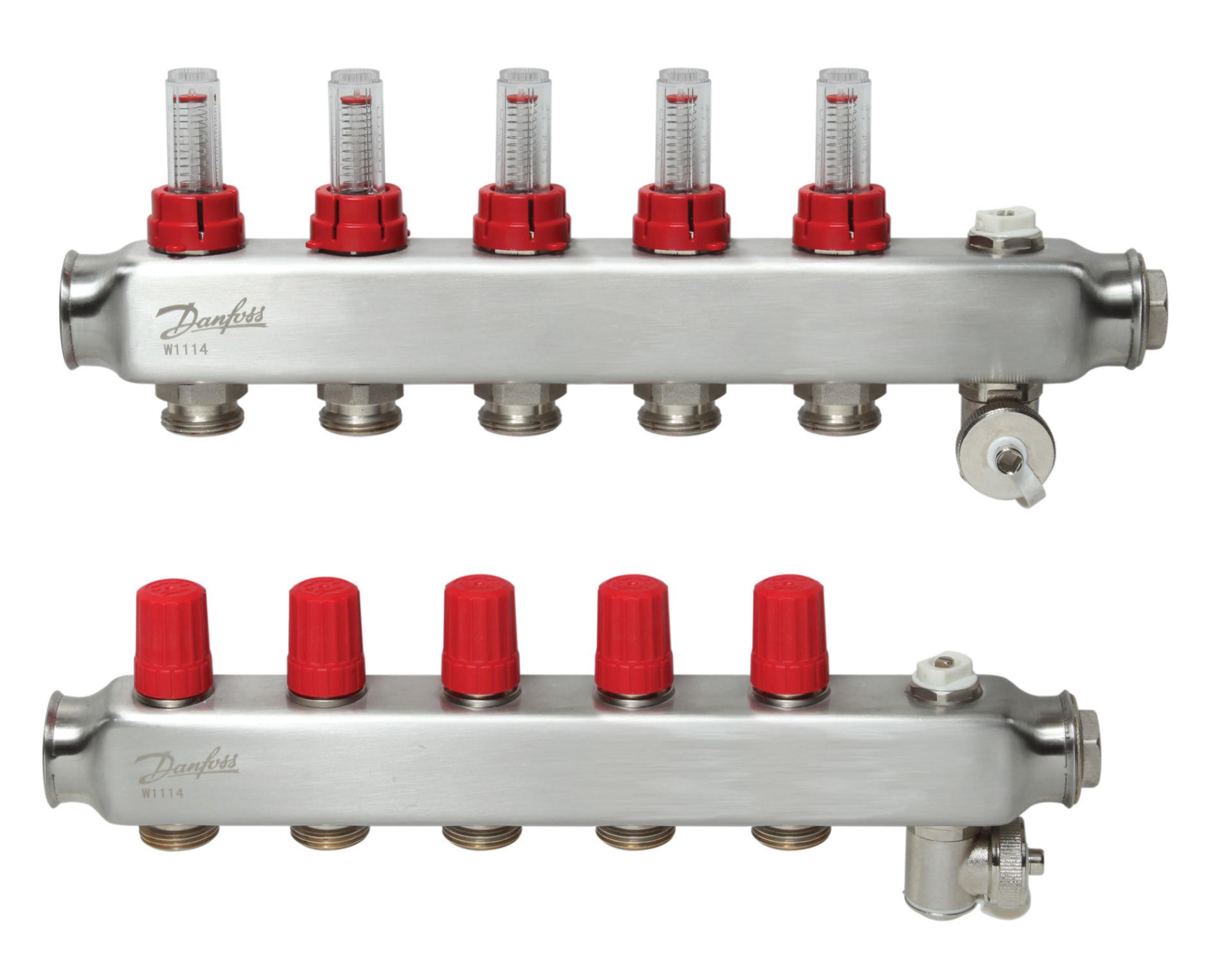 danfoss-5-agizli-manifold-set.jpg Danfoss 088U0755 5 Ağızlı Yerden Isıtmalı Manifold Seti - Görsel 1