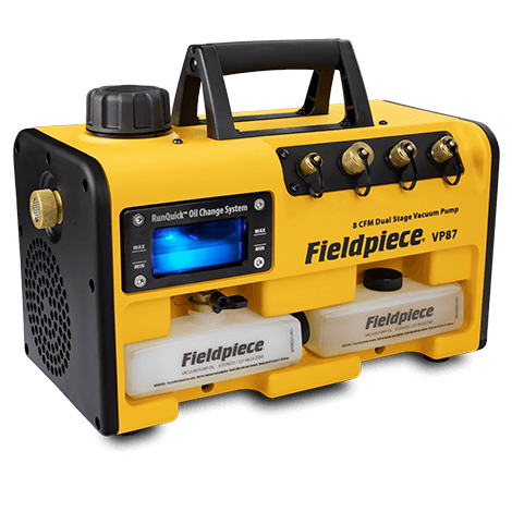 Fieldpiece VP87EU - R32 Uyumlu Vakum Pompaları - 8 CFM (13,5 m3/ h) Kolay Yağ Değiştirme Sistemli Fieldpiece VP87EU - R32 Uyumlu Vakum Pompaları - 8 CFM (13,5 m3/ h) Kolay Yağ Değiştirme Sistemli - Görsel 1