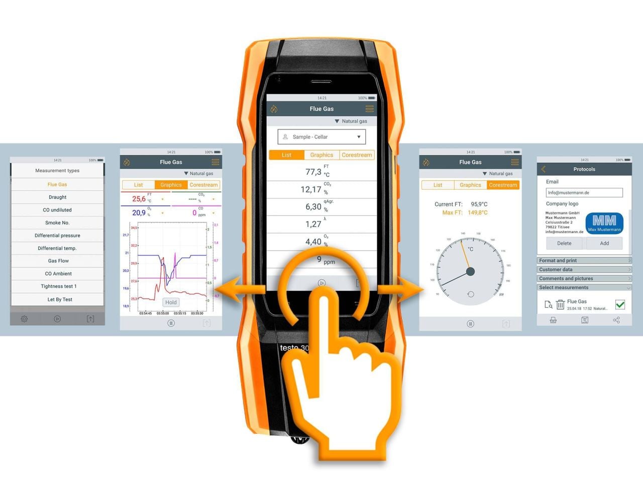 testo-300-set-1-baca-gazi-analiz-cihazi.jpg Testo 300 Set 1 Baca Gazı Analiz Cihazı - Görsel 1