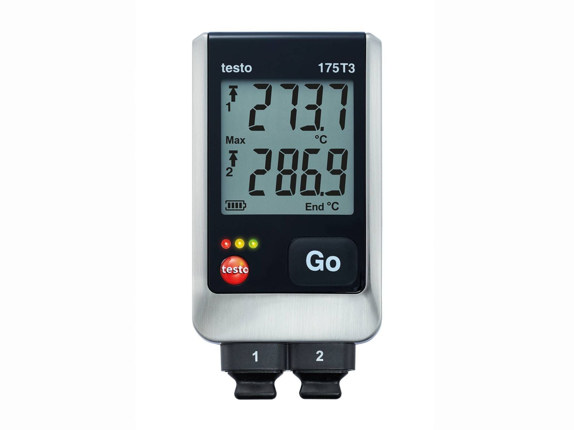 testo175-t3.jpg Testo 175 T3 Çift Kanallı Sıcaklık Kayıt Cihazı - Görsel 1