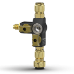 Fieldpiece - VC2GE - İğne çıkarma aparatı. Çift vanalı, gözetleme camlı